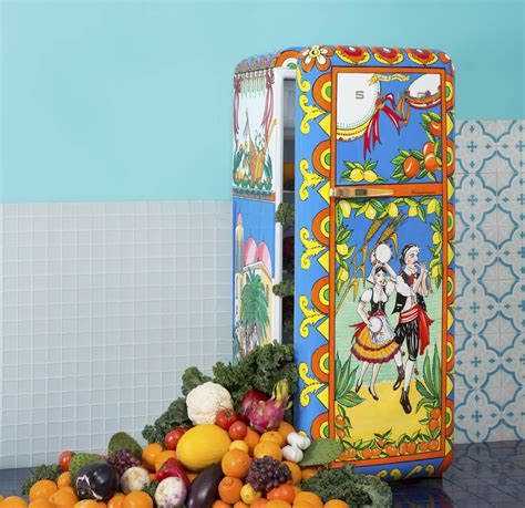 smeg fridge dolce gabbana|smeg dolce gabbana price.